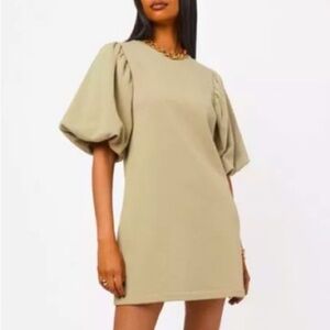 Rebecca Minkoff Mina Elbow Puff Sleeve French Terry Dress Size M NWOT